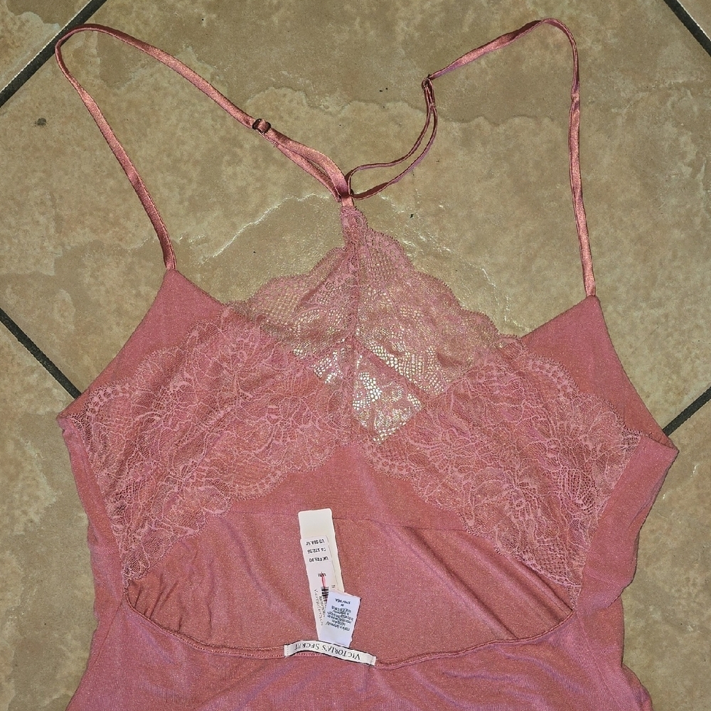 VICTORIA SECRET- Elegant Pink Slip Dress - Picture 3 of 3
